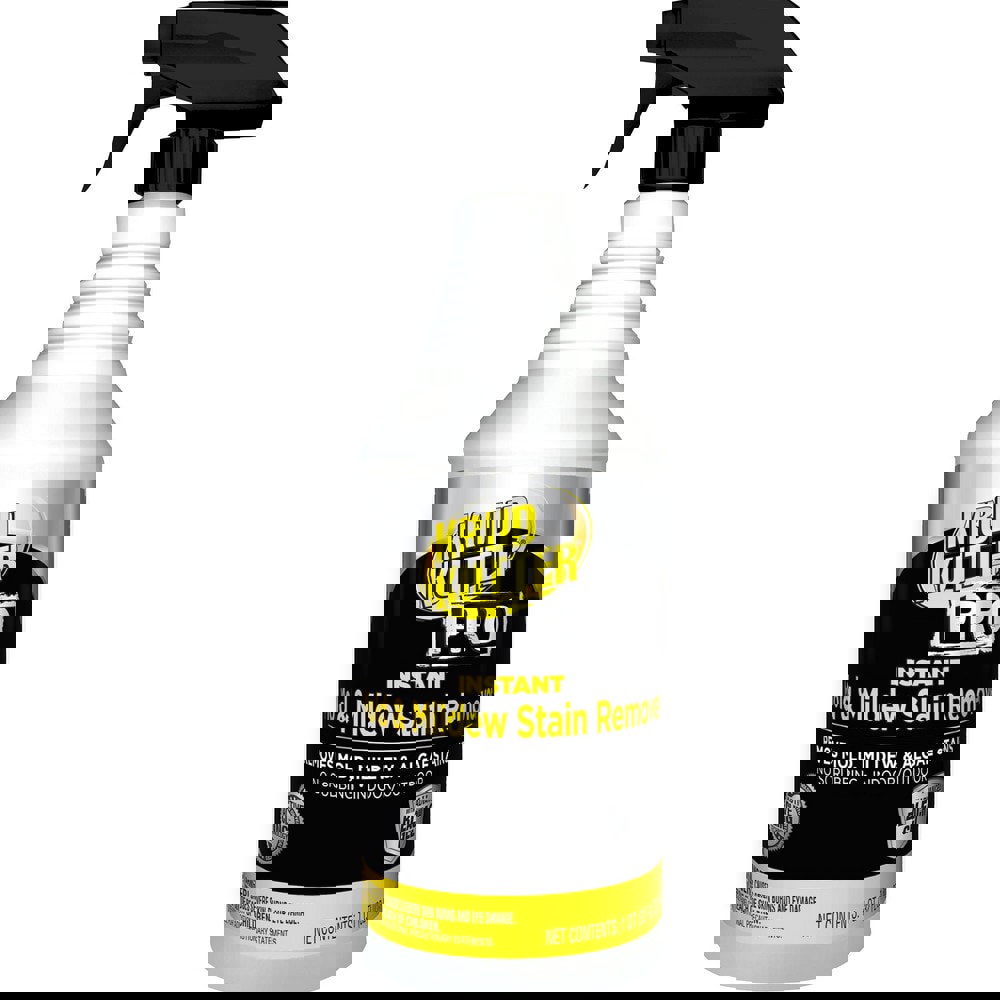 Mold & Mildew Stain Remover: 32 oz, Spray Bottle, No